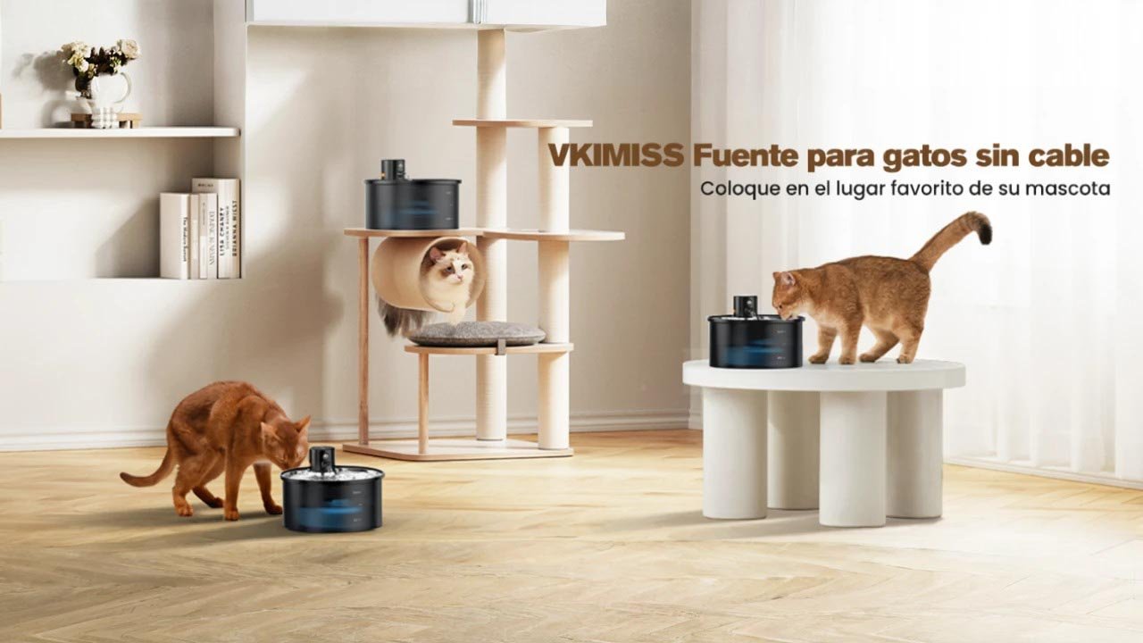 Bebedero Para Gatos Automático Sin Cables