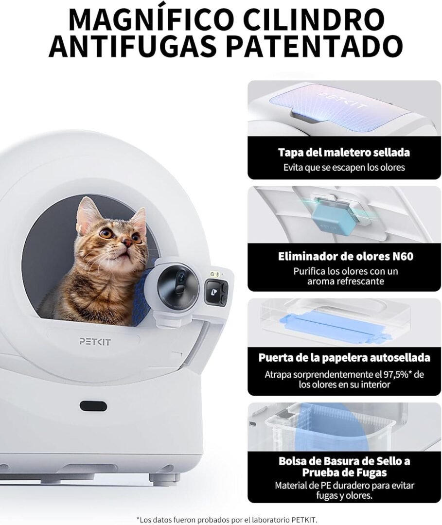 Sistema de control de olores del arenero autolimpiable PETKIT PUROBOT Ultra